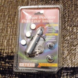 4/$30 Silver Laser Pointer Keychain